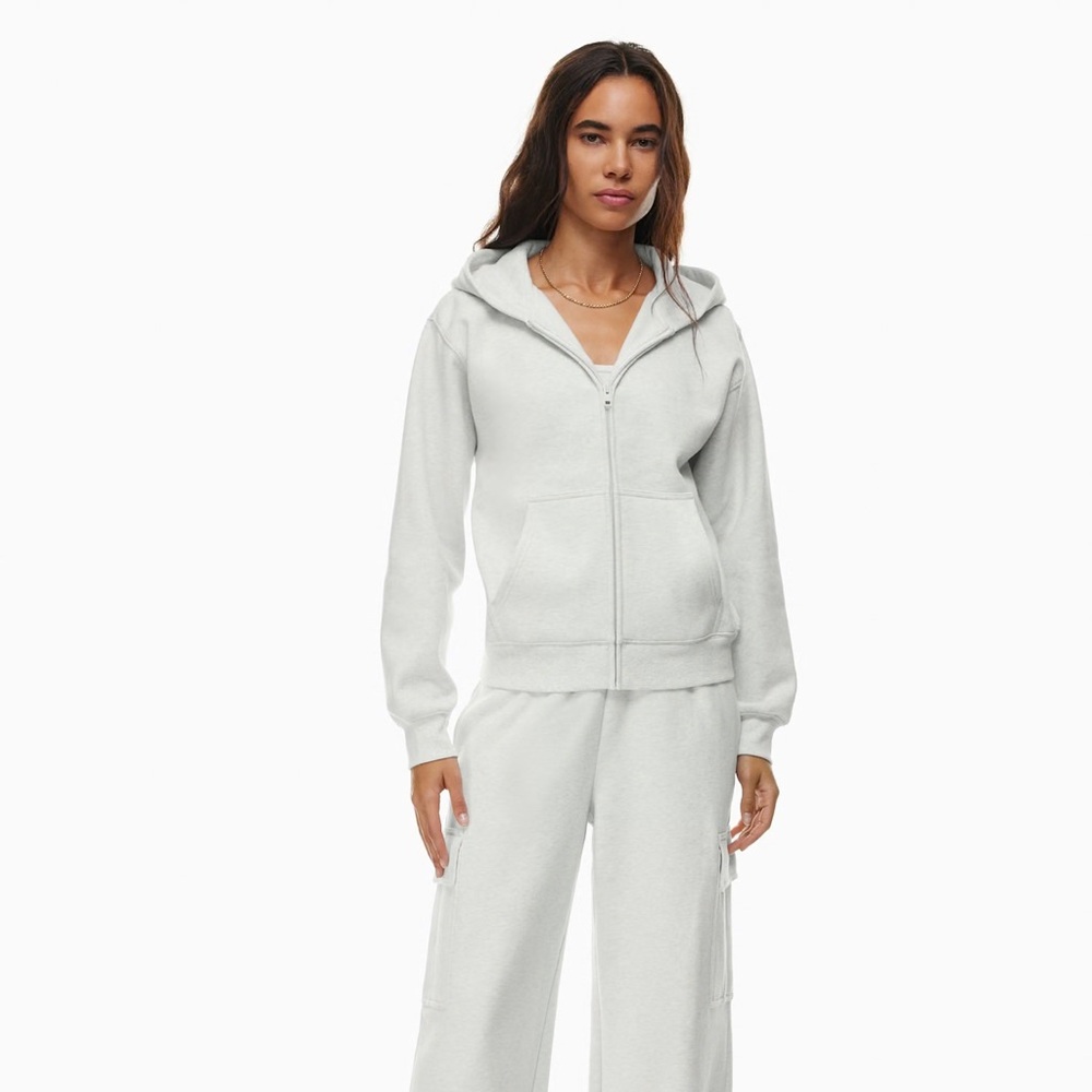 Aritzia TNA Cozy AF Fleece Perfect Zip Hoodie
